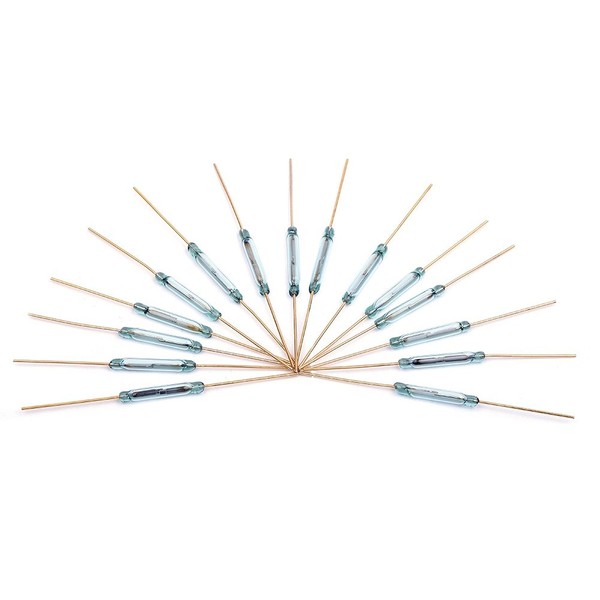 Cylewet 15Pcs Reed Switch with Gilded Lead Normally Open (N/O)
