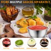 Xygobla 8Pcs Stainless Steel Sauce Cups Set