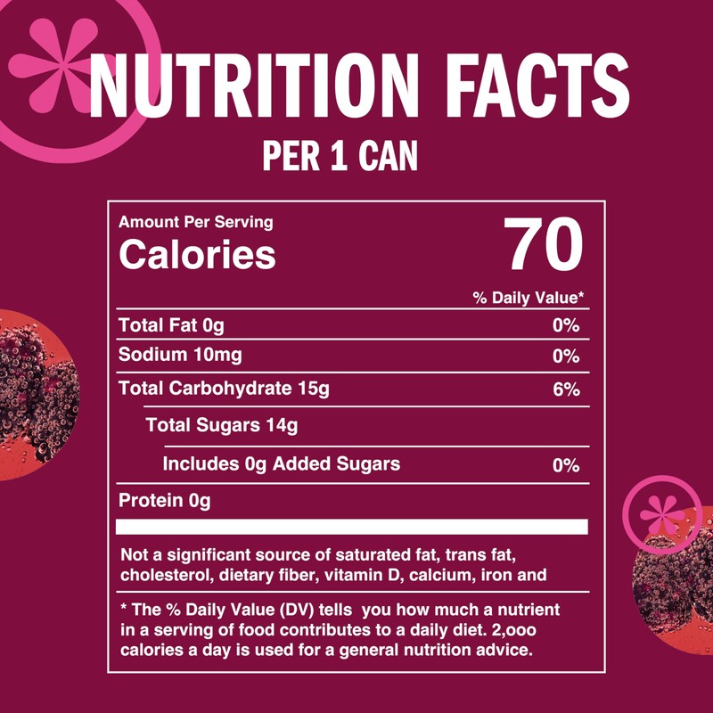 IZZE Sparkling Water Juice Beverage Blend, Blackberry, No Sugar Added,