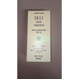 Trader Joe's Daily Facial Sunscreen SPF 40 New. BN. Sealed.