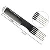 4PCS Double End Comb Carbon Lift Teasing Combs with Metal