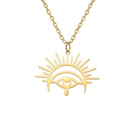 SBI Jewelry Lucky Evil Eye Necklace Women Jewellery Pendant Necklace for Good Luck Ladies Necklace Birthday Charm Gift