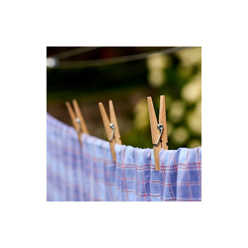 Household Essentials Classic Birchwood Clothespins, Bag of 96