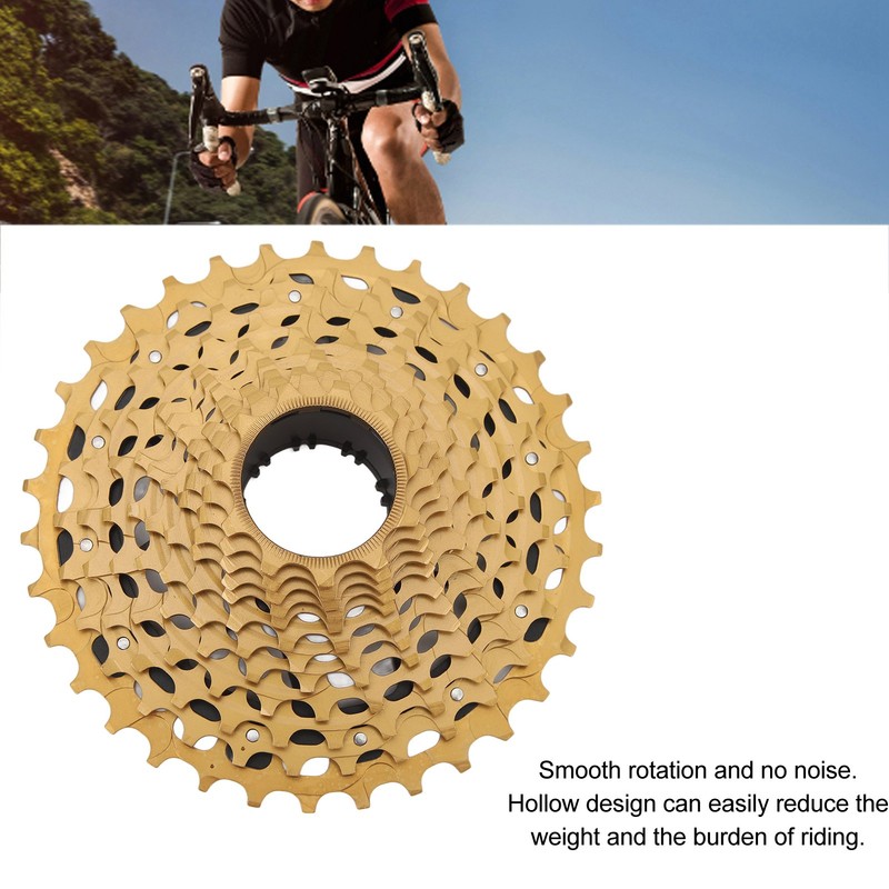 Bicycle Cassette 12 Speed 34T Noiseless Hollow Design High Strength