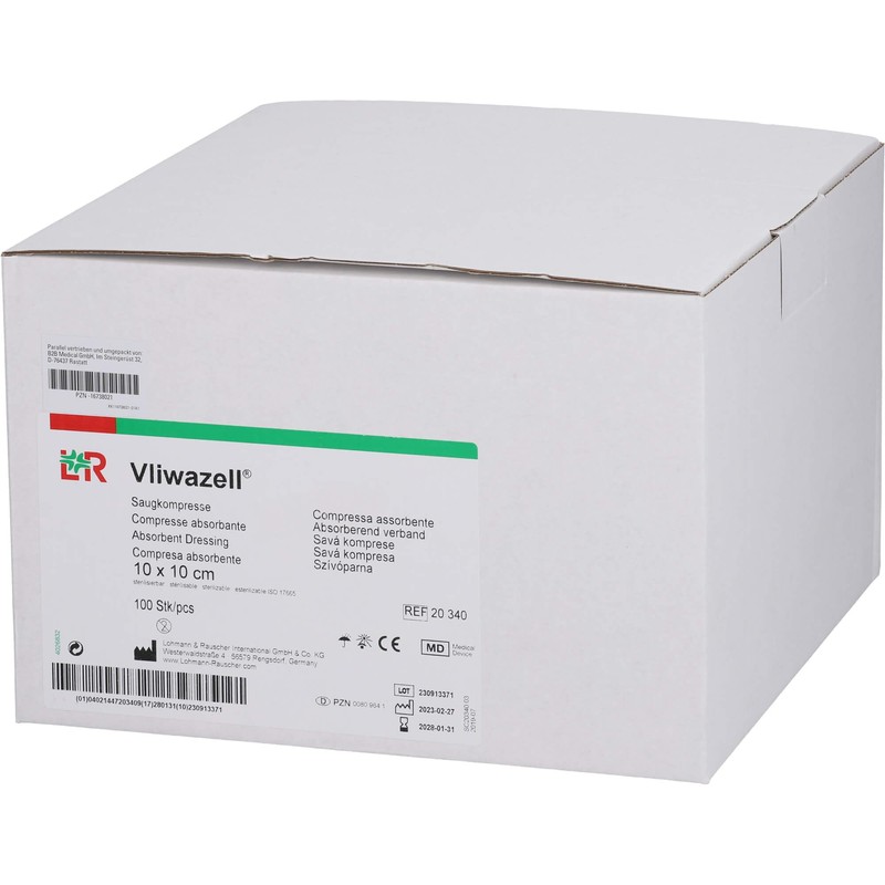 VLIWAZELL Absorbent Dressings 10 x 10 cm Non-Sterile Pack of