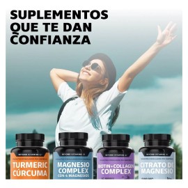 Beyond Vitamins Magnesio Complex | Citrato De Magnesio | Glicinato De Magnesio | Gluconato De Magnesio | 710 Mg | Sin Rellenos - 60 Cápsulas