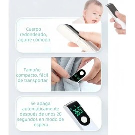 Termometro Digital Infrarrojo Portatil Lcd Negro/blanco