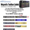 Ultimate Magnetic Toolbox Label organizer set for tool chest, boxes,
