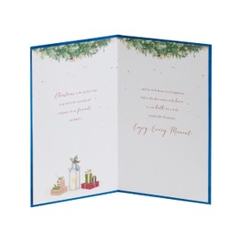 UK Greetings Christmas Card for Sister & Brother-In-Law - Blue Door Design