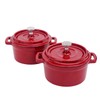 Flavehc Mini Cocotte 16 oz Mini Dutch Oven 0.5 qt.