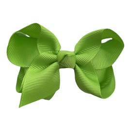 10pk Cream Hair Bows Knots Clips Slides Grips 3" Inch 7.6cm Solid Colour Girls School Hairbow Accessories