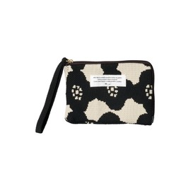 Wpc. Patterns W144-490-204 Knit Tissue Pouch, Camellia Beige, Tissue Case, Mini Pouch, Knit, Stylish, Cute, Scandinavia, Floral, Machine Washable, Commute, School, Travel, Ladies, Women
