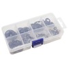 260pcs[9 Sizes] Black Starlock Internal Tooth Lock Washers Assortment Kit,