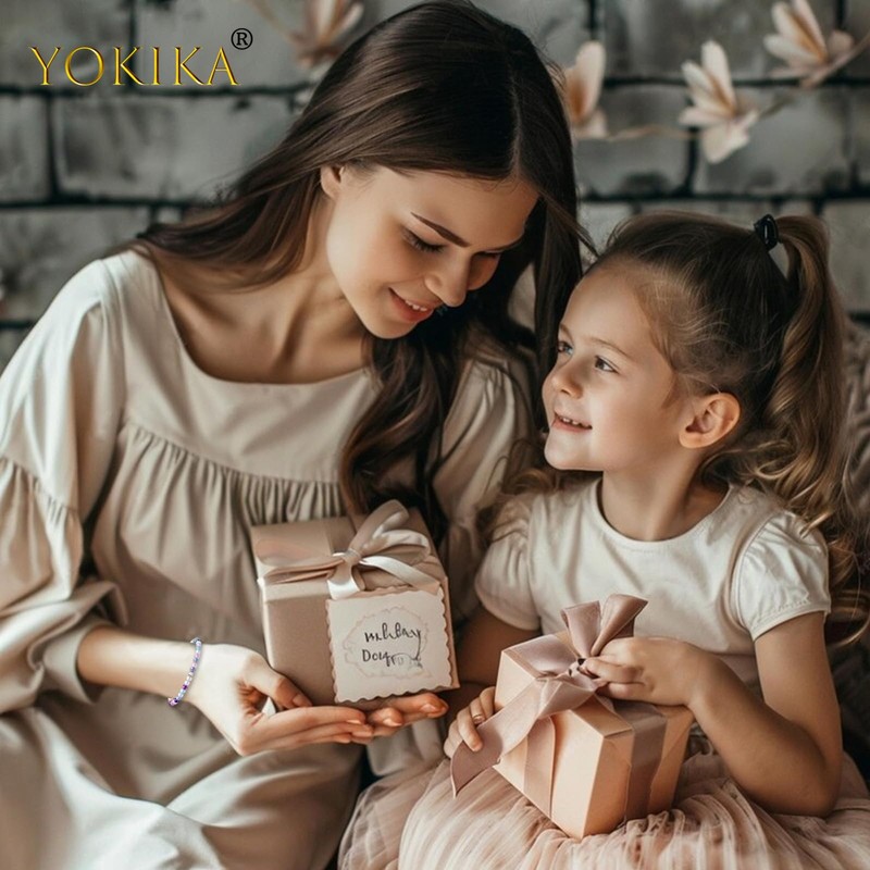 YOKIKA Fluorite Crystal Bracelets for Women, Adjustable Fluorite Bracelet Beaded