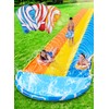 Sloosh 22.5ft x 82in Waves Triple Lawn Water Slide,Heavy Duty
