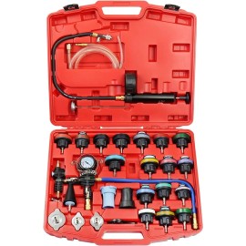 Kit Probador De Fugas Presión Radiador Con Kit Purga 28 Pcs