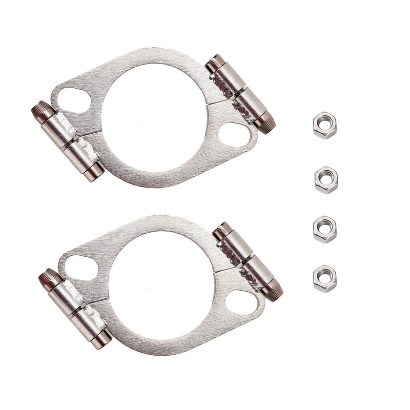 Jxsaboorle 2 Sets 2-1/2 Inch Split Exhaust Flange Repair Kit,2