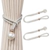 Homirty Pack of 2 Curtain Holders, Adjustable Tiebacks for Curtains,