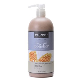 Cuccio Naturale Daily Skin Body Polisher - Soothes And Softens - Gentle Exfoliation Process - Lifts Dead Cells From Surface - Smooth And Radiant Results - Milk And Honey - 32 Oz Scrub