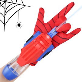 Aooess Spider Water Gun for Kids: Spider Web Shooter Automatic Water Blaster for Kids, Electric Wrist-Mounted Superhero Squirt Toy, Superhero Role-Play Toy for Outdoor Summer Fun, Blue