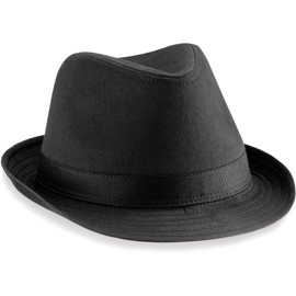 Beechfield Fedora Hut, Large / X-Large,Schwarz