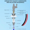 Metpure Airgap RO Faucet with 3-Connection Ports. NSF Certified Reverse