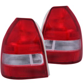 Anzo USA 221135 Honda Civic Red/Clear Tail Light Assembly - (Sold in Pairs)