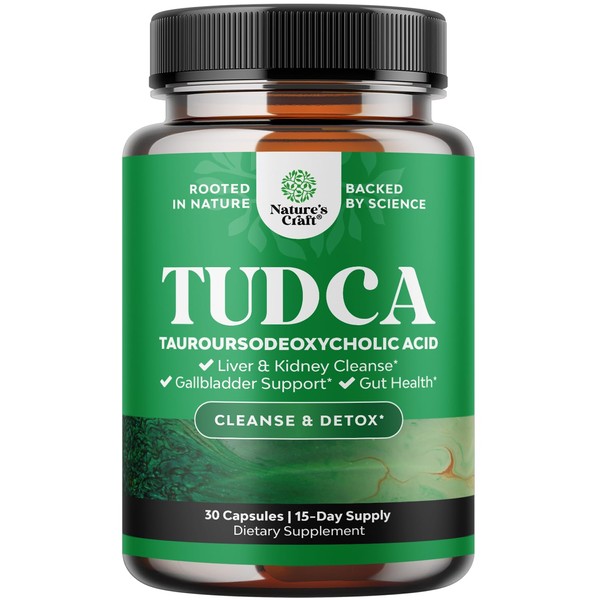 Advanced Bile Salt TUDCA Supplement - Extra Strength TUDCA 500mg