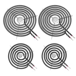 COZZIVITA WB30M1 and WB30M2 GE Hotpoint Electric Stove Burner Replacement Element, Perfectly Fit GE Hotpoint Electric Range Stove Top-Includes 2 * 8'' and 2 * 6''