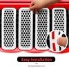 Front Grille Mesh Inserts Grill Decoration Exterior Accessories Compatible with