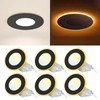 EOSMILE 6 Pack Black Recessed Lighting with 4 Inch Night