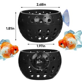 Derkerry Aquarium Betta Fish Hideout - Fish Tank Tunnel with Suction Cup Shrimp Cave Aquarium Decor Fish Tank Accessories for Small Fish Shrimp
