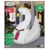 GEMMY 6FT SWAN Christmas Airblown Inflatable w Metallic Wings Lighted