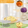 Foribyw 2 in 1 Stainless Steel Potato Masher, Dual-Press Potato