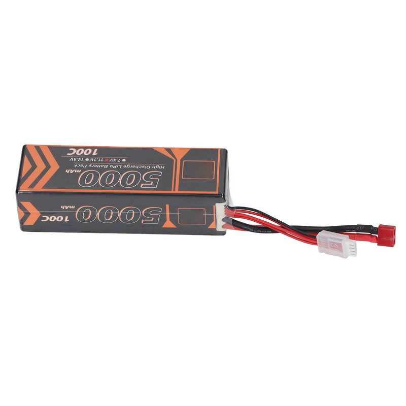 11.1V 5000mAh 100C 3S LiPo Battery with T Shaped Red