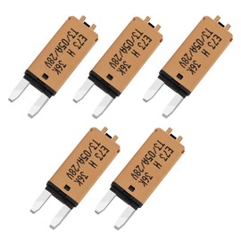 GLOSO Blade Fuses Car Fuses for Car Motorhome Boat Motorcycle Manual Reset Pack of 5 5A E73