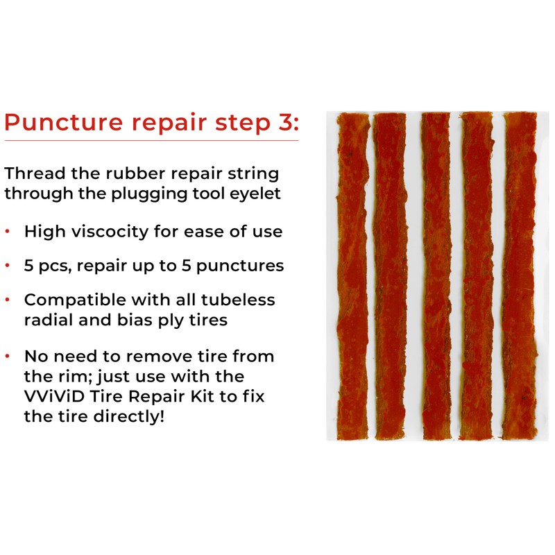 VViViD Tire Repair Tool Kit (8 pcs.)