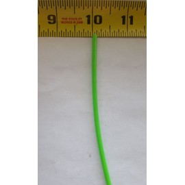 Lexco Cable 116718CCNG 250' Spool of 1/8" Neon Green PVC Coated 1/16" 7x7 Galvanized Wire Rope