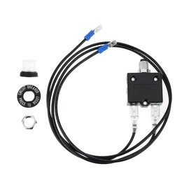 eMagTech 1 x Push Button Overload Protection Wire Circuit Breaker 32V 18AWG for Electrical Appliances Small Generators Air Compressors 60cm (5A)