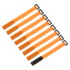 MECCANIXITY 8Pcs Reusable Battery Tie Down Straps,0.8x10" Orange Nylon Multipurpose