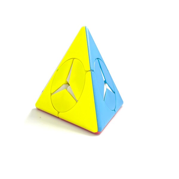 2x2 Pyraminx Magic Cube, Stickerless 2x2 Pyramid Speed Cube Creative