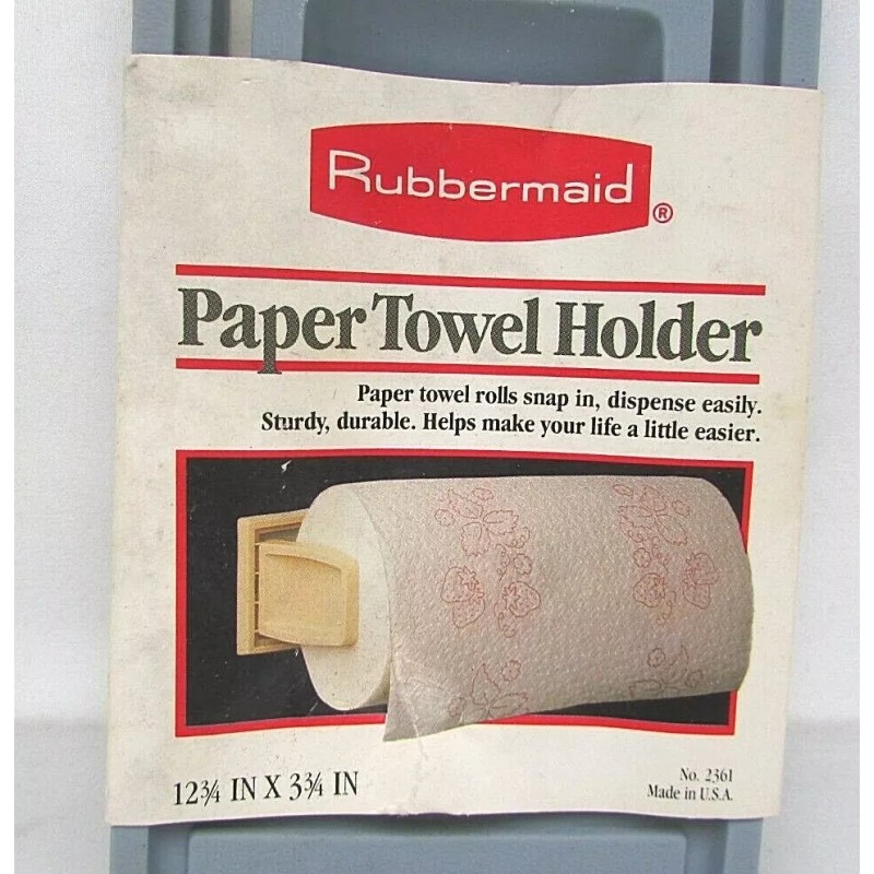 Rubbermaid Rare Vintage Rubbermaid Wall Mount Paper Towel Holder Slate