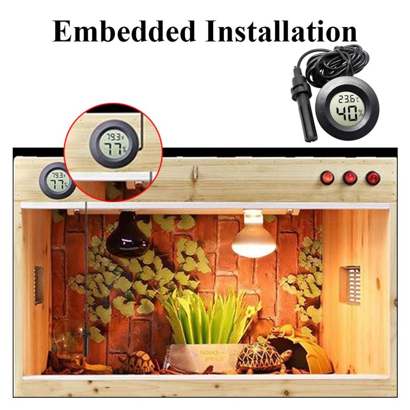 TopHomer 2 Pack Mini Digital Hygrometer Thermometer Gauge, Indoor Outdoor