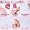 VOSHOME Juego de 18 Botellas de Viaje Silicona, Accesorios Viaje