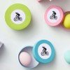 24 x 40mm Round 'Cyclist Side View' Stickers (SK00068681)