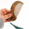 Baluue Green Sandalwood Massager Scalp Detangler Women Wooden Hair Comb