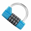 4 Dial Digit Code Padlock Security Password Lock Prevent Suitable