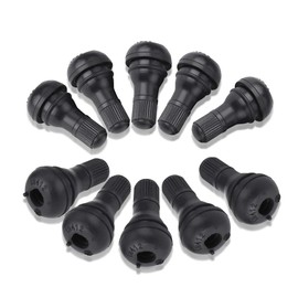 KIMISS 10 pieces car TR412 wheel snap-in tyre valve stem dust cap rubber valve