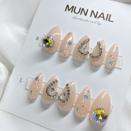 Heart Starlight Nail Tips - Square / 하트별빛 네일팁 - 스퀘어