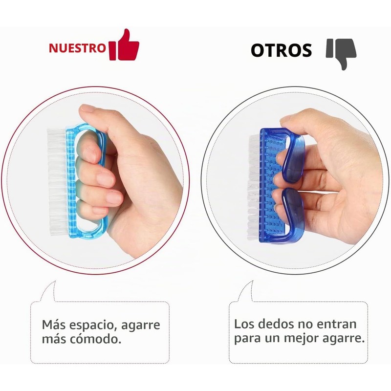 Cepillo de Uñas con Mango Larbois Juego de 4 Kit